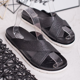 Emaks Crne papuče sa sjajem crno 2