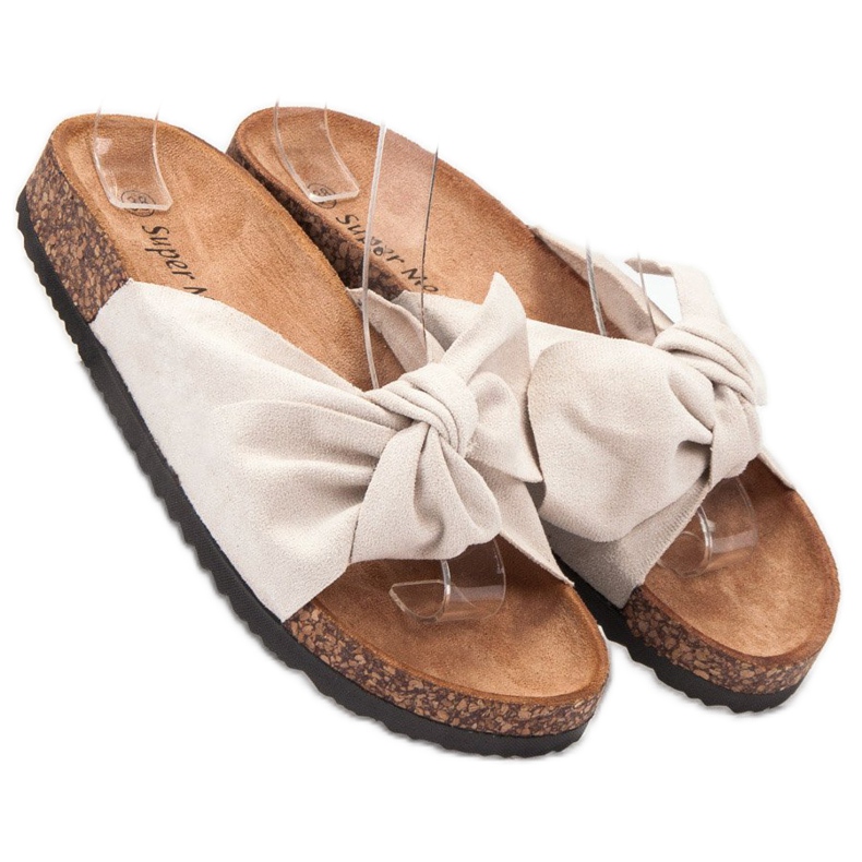 Super Me Modne bež papuče 2