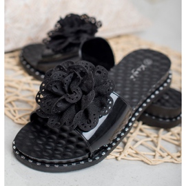 Kayla Crne gumene papuče crna 2