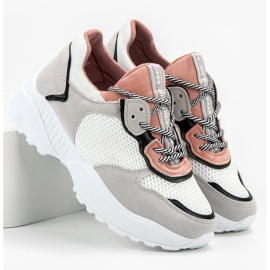 SHELOVET Modne tenisice ružičasta siva 1