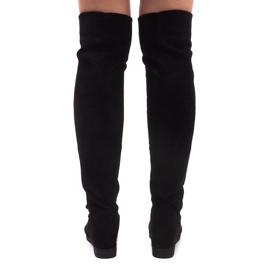 Tople čizme na klin 168-108 Crne crno 2