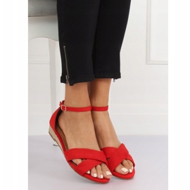 Sandale espadrile crvene 9R121 Crvene crvena 2