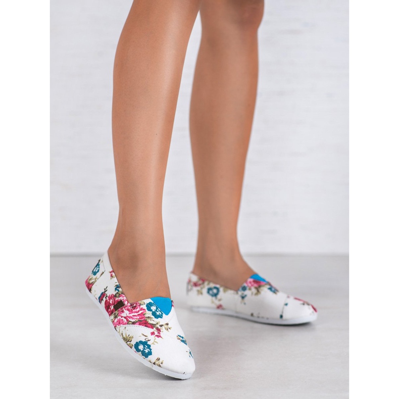 SHELOVET Slipony In Flowers bijela 1