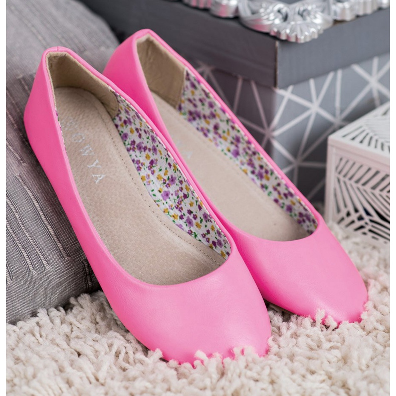 SHELOVET Ležerne balerine ružičasta 2