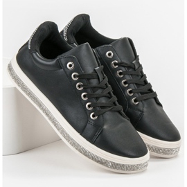 SDS Sportske cipele s kubnim cirkonijem crna 2