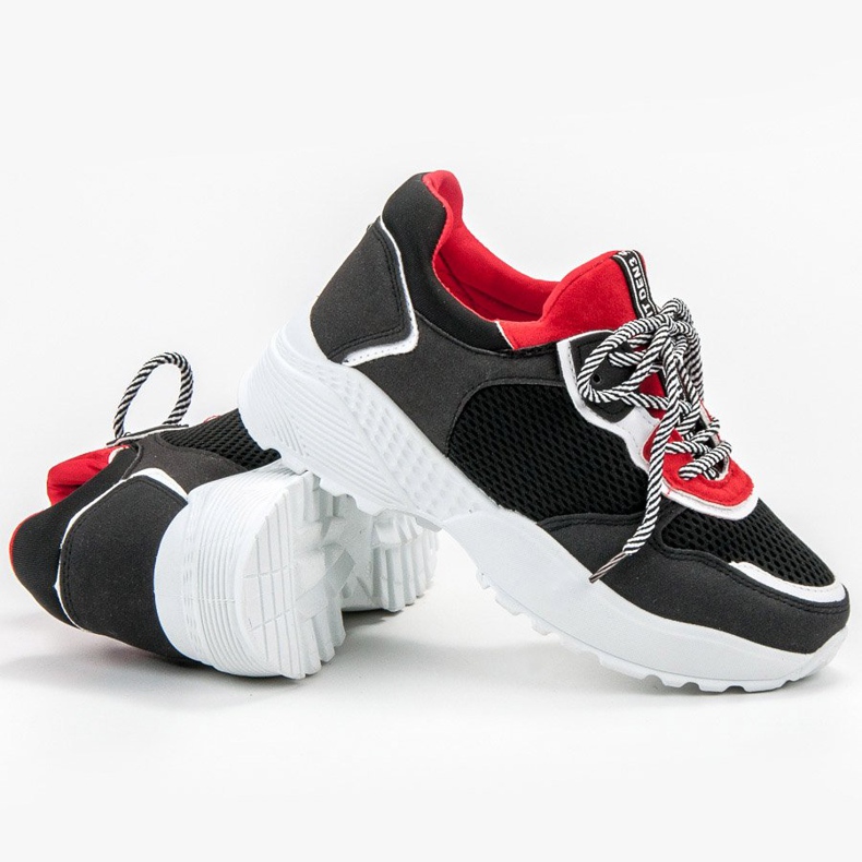 SHELOVET Modne crne tenisice crno raznobojna 1