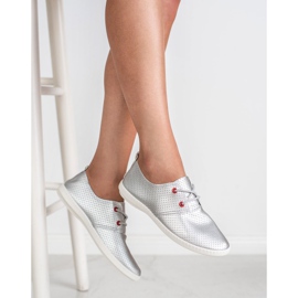 SHELOVET Srebrne tenisice siva 2