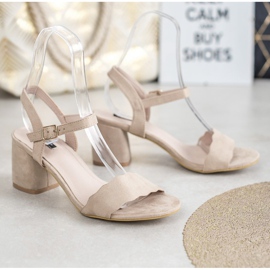 VICES sandale od antilopa smeđa 2