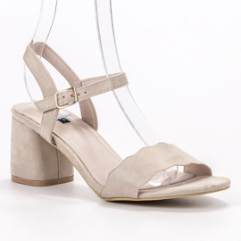 VICES sandale od antilopa smeđa 1