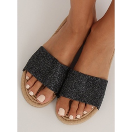 Crne ženske crne papuče JFF-V182 Crne crno 2