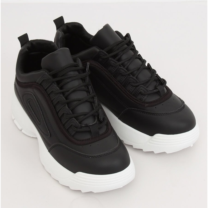 Crne sportske cipele D1909 CRNO / BIJELO 2