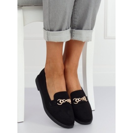 Crne ženske mokasine 1631-123 Crne crna 1