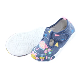 Kožni umetak tenisica American Club TEN30 plava ružičasta 5