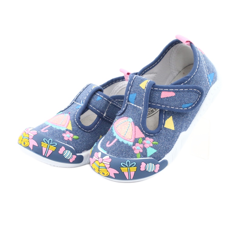 Kožni umetak tenisica American Club TEN30 plava ružičasta 3