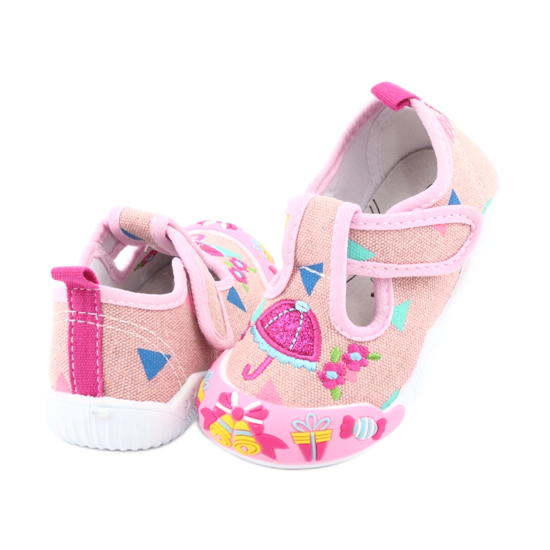 Tenisice American Club kožni umetak TEN30 roza smeđa plava ružičasta 4