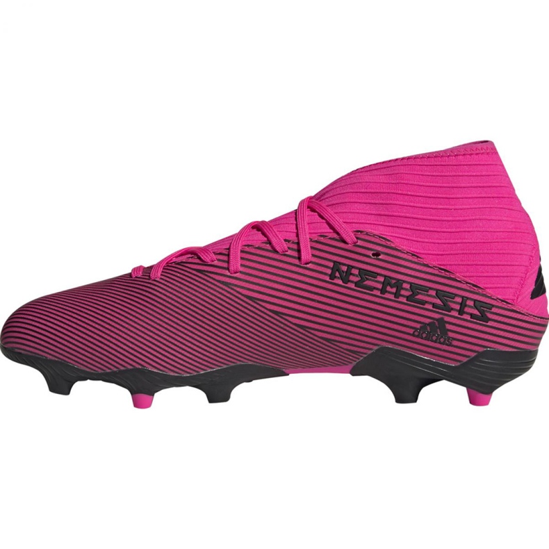 Nogometne cipele adidas Nemeziz 19.3 Fg M F34388 roza ružičasta crno 1