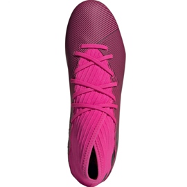 Nogometne cipele adidas Nemeziz 19.3 Fg M F34388 roza ružičasta crna 2