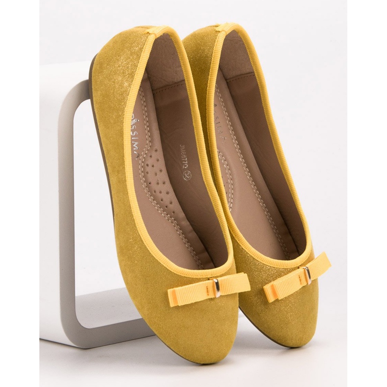 GUAPISSIMA Balerine sa sjajem žuta boja 1
