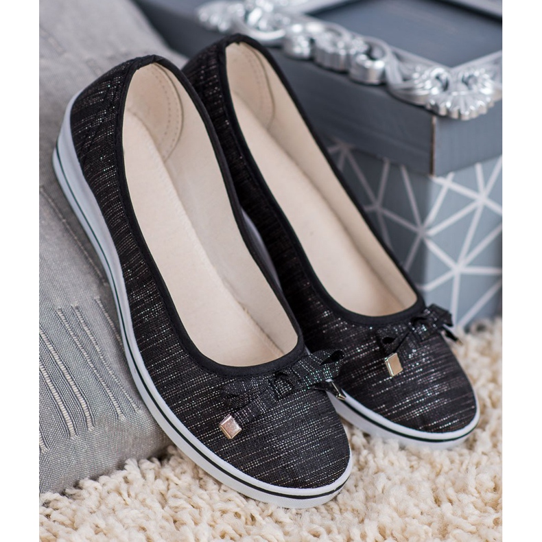 SHELOVET Klinasta balerina crna 2