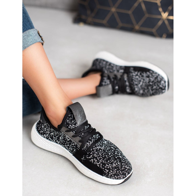 SHELOVET Klizne sportske cipele crno 1