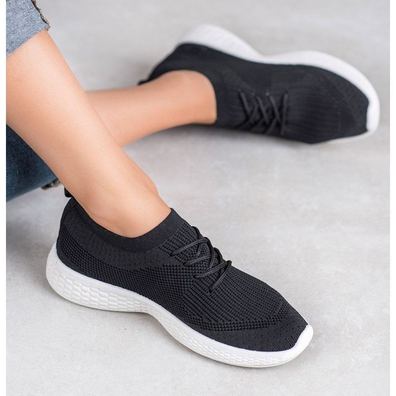 SHELOVET Klizne sportske cipele crna 1