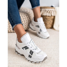 SHELOVET Bijele tenisice bijela siva 1