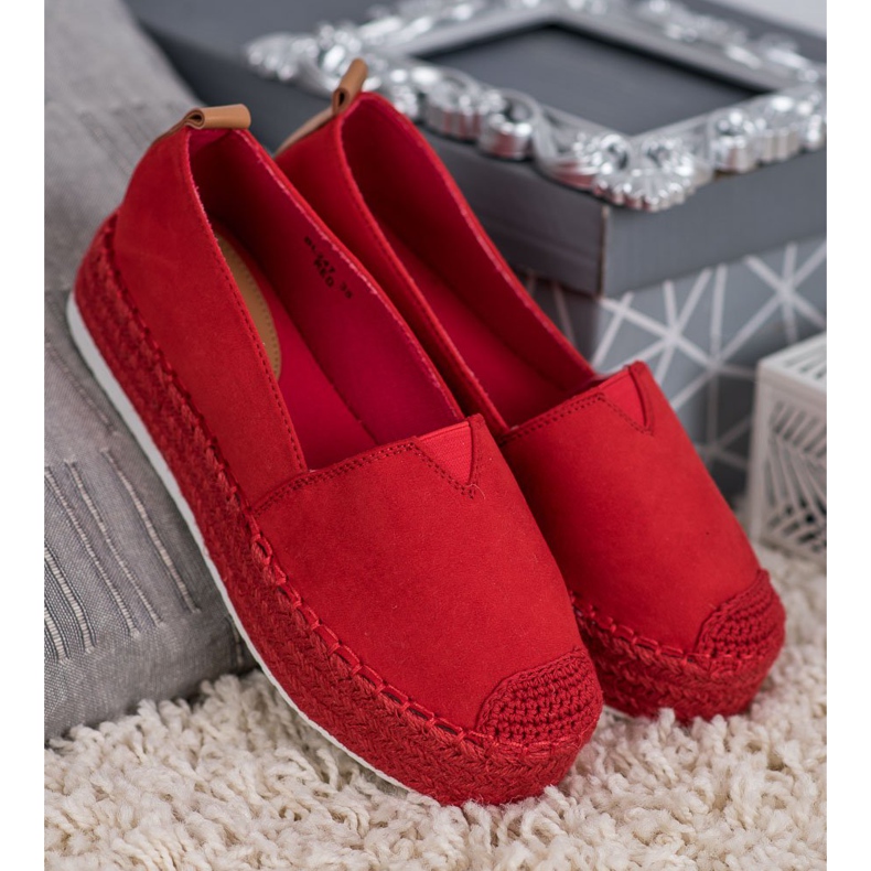Forever Folie Crvene espadrile na platformi crvena 1