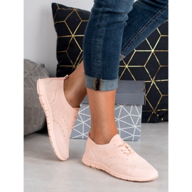 SHELOVET Tekstilne sportske cipele ružičasta 2