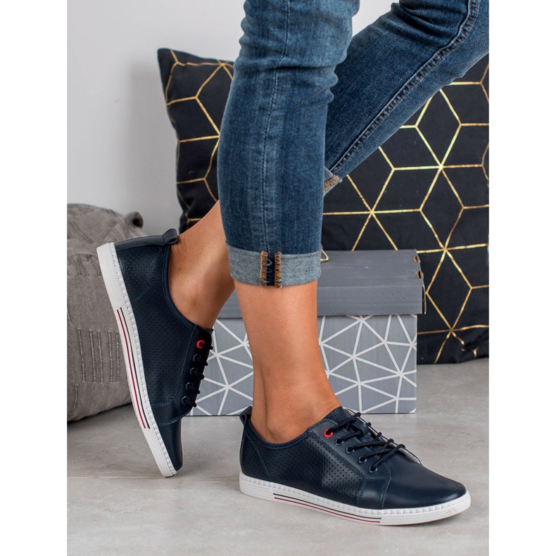 Filippo Kožni brogovi tamnoplava 2