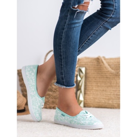 Tenisice s uzorkom VICES bijela zelena 2