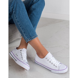 SHELOVET Klasične bijele tenisice bijela 2