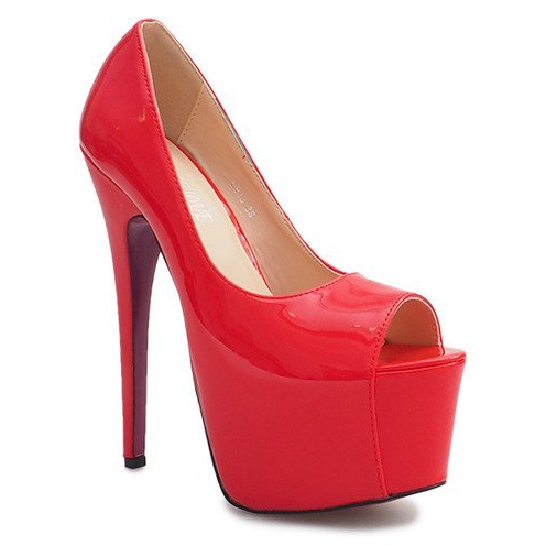 Visoko lakirane igle na crvenoj platformi D913 crvena 1