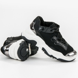 Small Swan Ženske crne tenisice crno 1