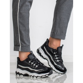 Small Swan Tenisice sa sjajem crna 1