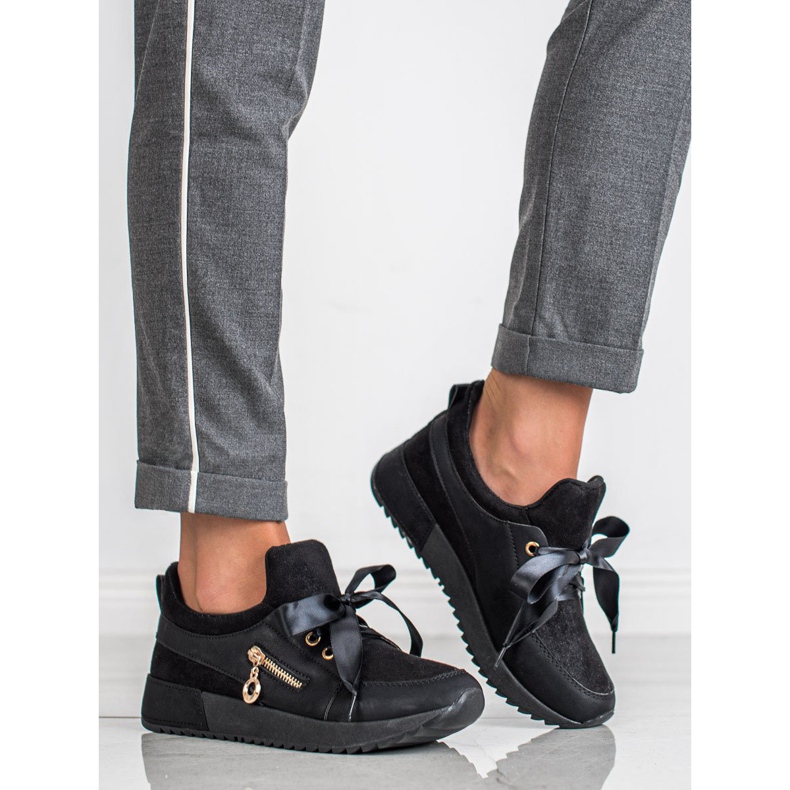 SHELOVET Brokadne cipele crna 1