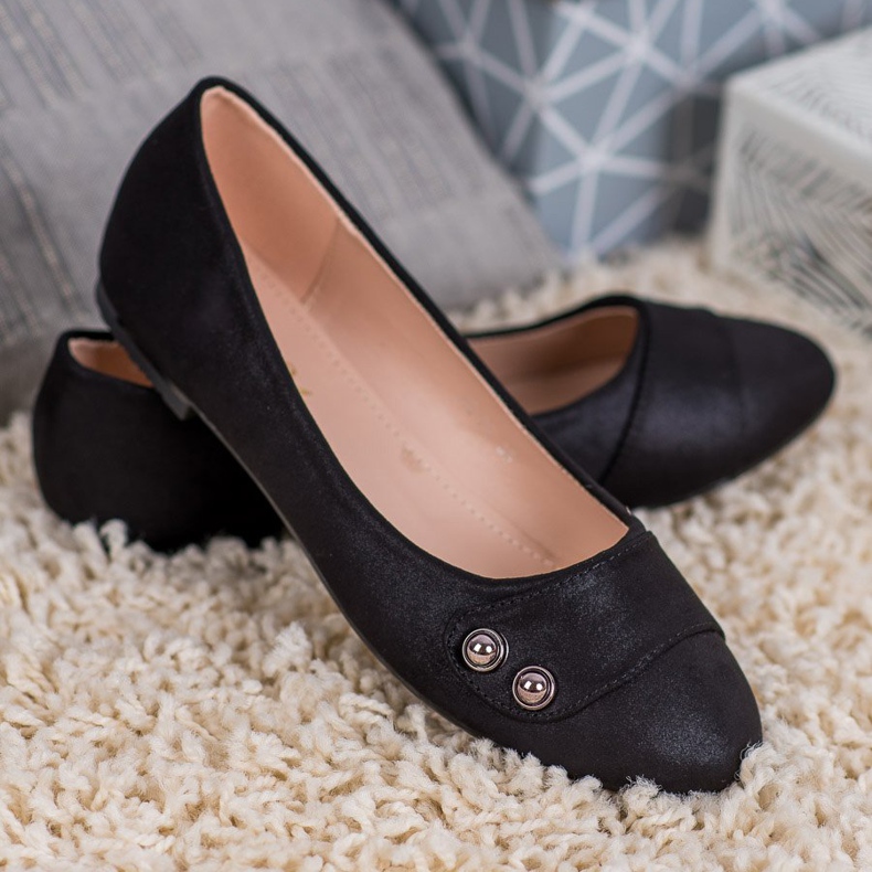 Small Swan Balerine sa sjajem crno 1