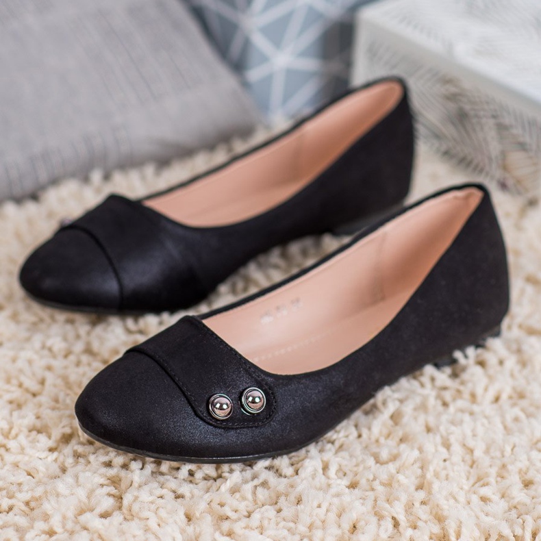 Small Swan Balerine sa sjajem crno 2