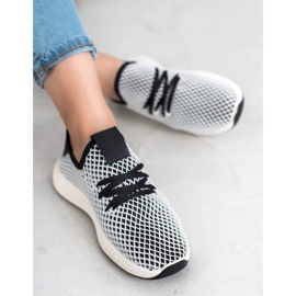 SHELOVET Modne cipele koje se navlače bijela crna 2