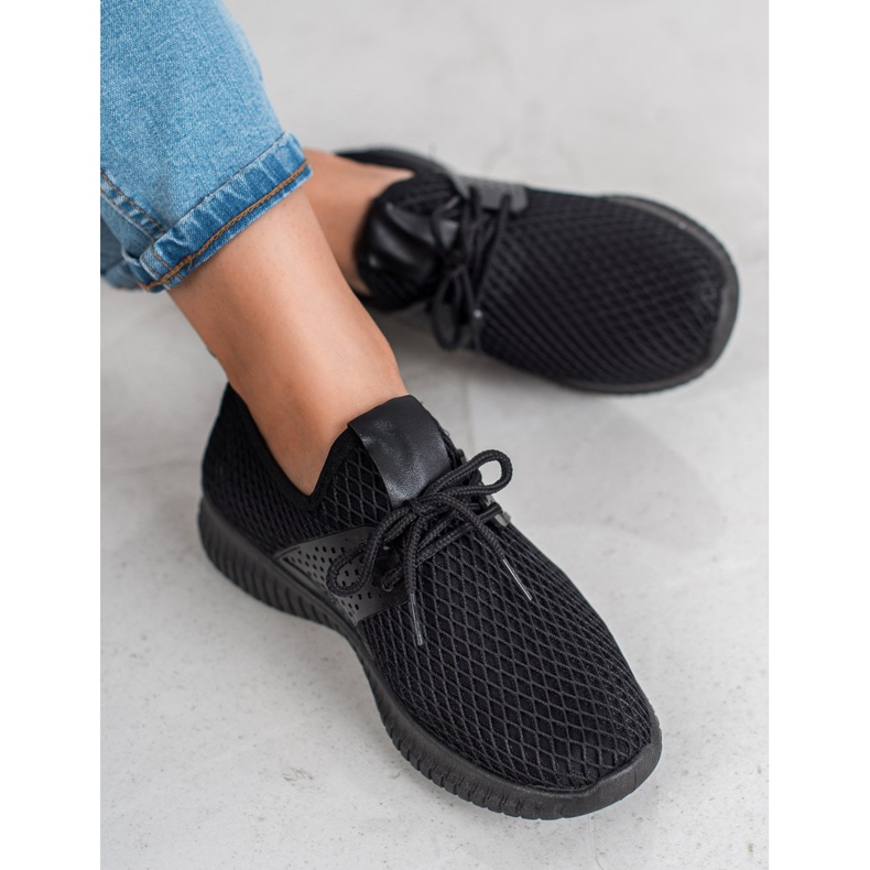 SHELOVET Tekstilne sportske cipele crna 1