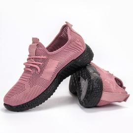 SHELOVET Ažurne sportske cipele ružičasta 1