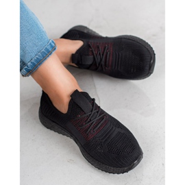 SHELOVET Ažurne sportske cipele crna 2