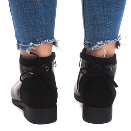 Čvrste tople čizme Chelsea J606 Crna 1