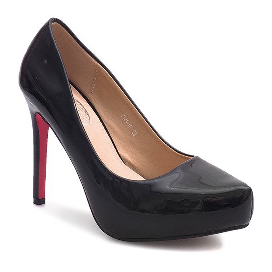 Lakirane igle na platformi 7149-F crne boje crno 1