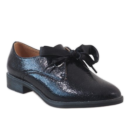 Crne cipele na vezanje L7100 crno 1