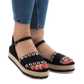 Crne sandale na platformi 99-46 crna 2