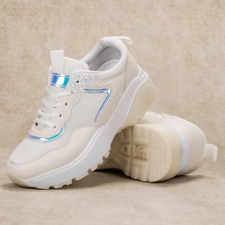 SHELOVET Tenisice na vezanje bijela 1