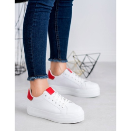 SHELOVET Modne sportske cipele bijela crvena 2