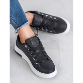 SHELOVET Modne sportske cipele crno 2