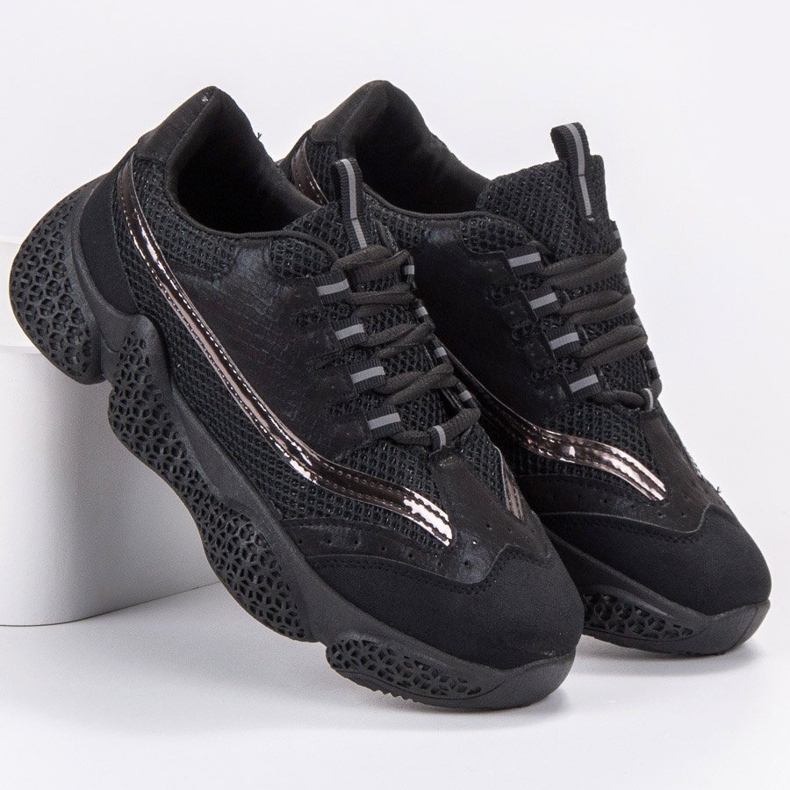 SHELOVET Modne sportske cipele crna 1