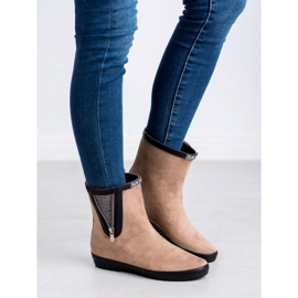 Kylie Galoše od antilopa s ukrasnim zatvaračem bež 1